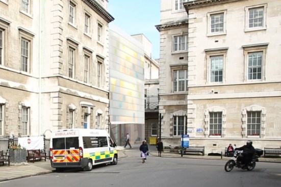 Exterior from courtyard.