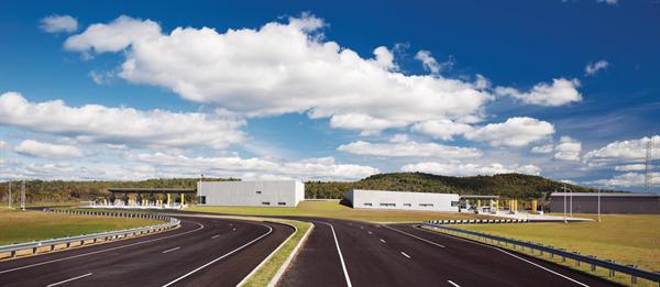 The Land Port of Entry in Calais, Maine, is split into two main volumes to accommodate traffic across the border: Noncommercial car and bus traffic is processed through the building on the left, while commercial traffic moves through the building on the right. And a lot of vehicles will pass through: When it opened last year, the U.S. General Services Administration projected that the Land Port of Entry in Calais would become the eighth-busiest crossing on the U.S.-Canadian border.