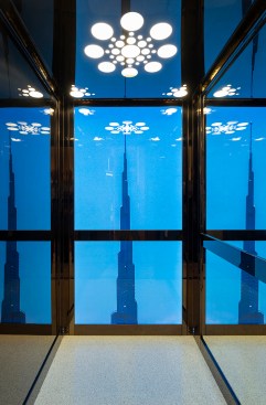 Serenity Indian Wells luxury mansion modern minimalist powder room guest bathroom design