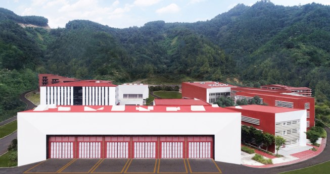 Fire Station; the virtual gate to the complex 