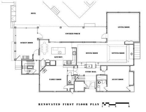 Renovated 1st floor plan