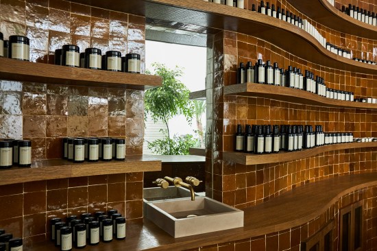 Spa products / retail area