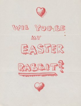 A note from Eero to Aline, 1954