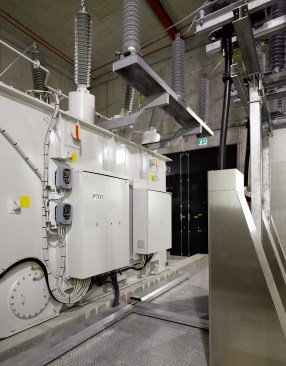 The building interiors, which are kept largely confidential for security purposes, contain equipment that is part of a new, district-wide smart grid.