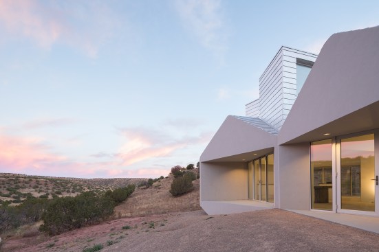 Element House has no dedicated front door. “You can enter in and out of the house from the bedrooms and from the kitchen, and basically from all around it,” says MOS Architects’ Michael Meredith.