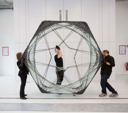 Exhibition on Ove Arup and installation by Achim Menges with Jan Knippers