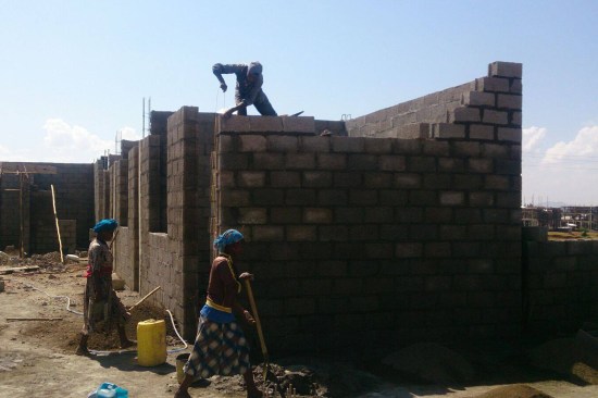 Construction of Bahir Dar Hospital, in Ethiopia