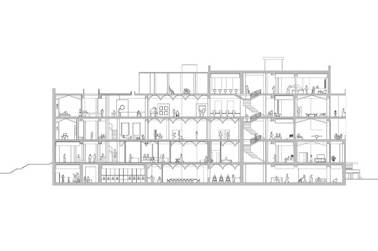 Ex-Galateo Social Housing project section