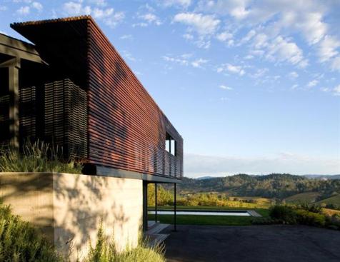 The home's new ipe porch captures mountain views.