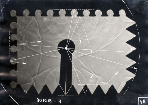 Figure 15: Franz Max Osswald, acoustic studies for wall shapes in film theaters, 1930, published in 1936; see note 48. (Image Archive, ETH Library Zurich, http://doi.org/10.3932/ethz-a-000986436).