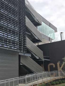 Perforated Aluminum stairwell panel