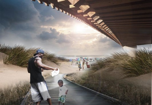 New+boardwalks+protect+the+reconstituted+dunes+from+pedestrian+wear.