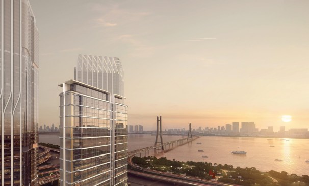 Yangtze view from residences