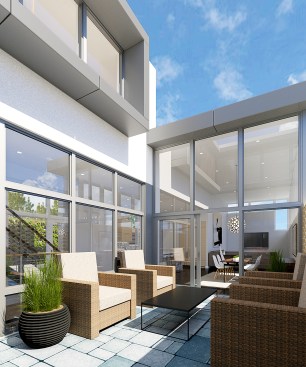 Front Unit - Auto court elevation
