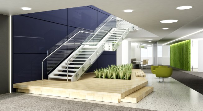 Interconnecting stair.