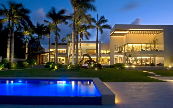 VIEW FROM THE LAGOON AT NIGHT