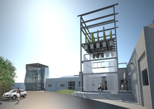 Rendering, View from North