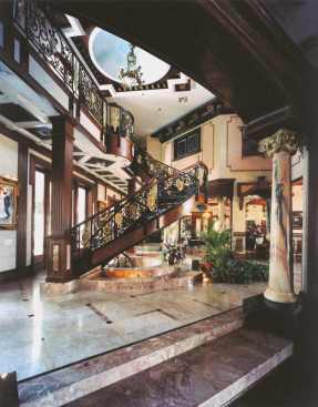 Grand Foyer with suspended stairway