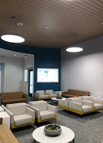 “Knowing that those do not mold or mildew, knowing that you can wipe them down easily, that they’re not going to sag, and that they’re not going to fall out of the ceiling – really gave us confidence in moving forward with the products that we selected."