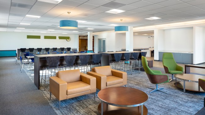 Break room  in the San Diego County Admin Center