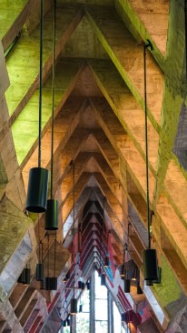 Ritual Hall: colored glass system 