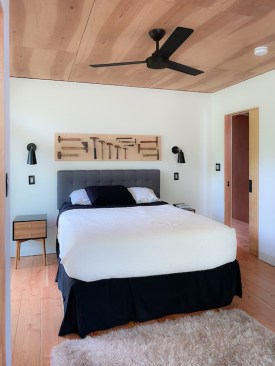 The Shop Guest Bedroom in Chilmark, MA, designed by Erin Pellegrino