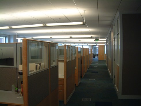 Interior Work areas benefit from the natural light that filters into the space