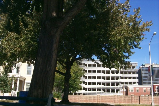 Parking Garage on the North facade