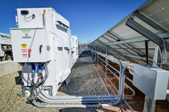 This microgrid system, combined with battery storage and a propane-fueled backup generator, was equipped with monitoring software so operators could track the amount of available solar and battery capacity in real time.