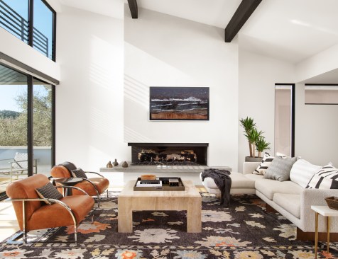 Living Room, Inverse House by Matt Fajkus Architecture