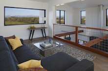 “As you come up the front steps, the view unfolds – you can look all the way through the house to the back."