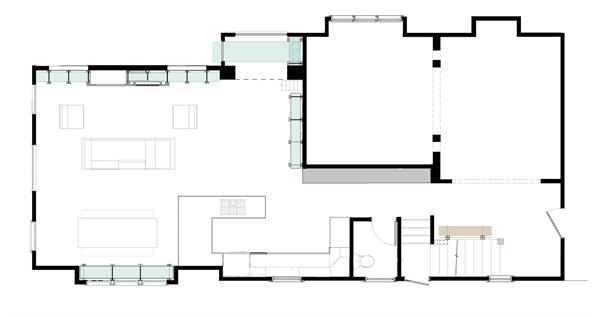 The first-floor plan.