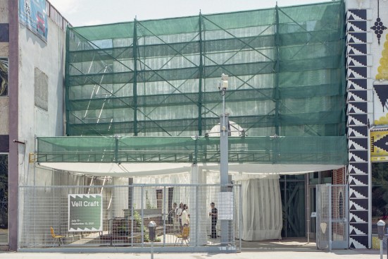 Inspired by construction textiles, Figure’s “Veil Craft” installation received a 2020 Graham Foundation grant.