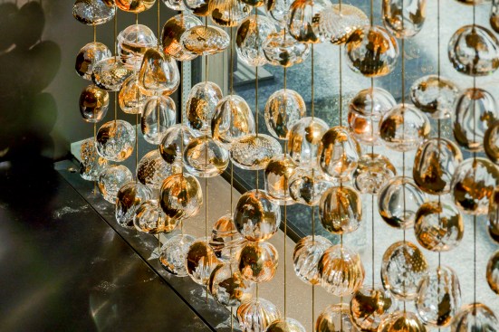 Detail, beaded curtain grazer, Four Seasons Restaurant, New York