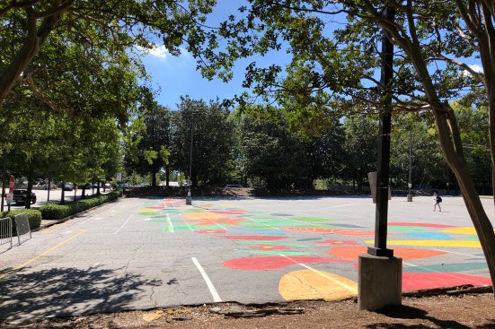 View from the north: the future site of the Kendeda Building, in early October 2017