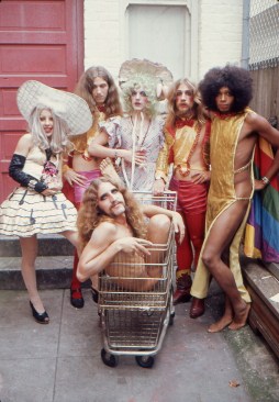 San Francisco performance troupe The Cockettes (in a 1972 photograph by Clay Geerdes) specialized in psychedelic renditions of classic show tunes.