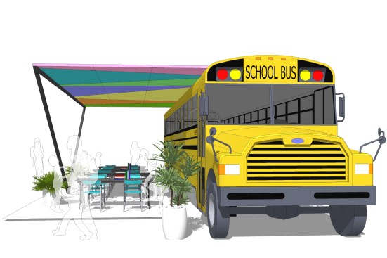 In the project "Hack the School Bus," Gensler's designers aimed to create safe, accessible environments for disenfranchised students to participate in virtual learning.