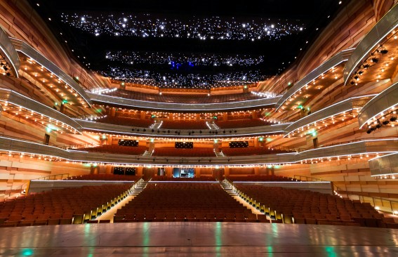 A view of the theater from the stage.