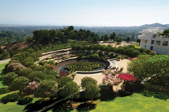 The Getty Center's Central Garden, which was designed by Irwin