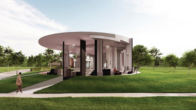The Serpentine Pavilion 2020–21 designed by Counterspace, from the 2020 organizational grant to Serpentine Galleries for the exhibition "Serpentine Pavilion 2020–21 designed by Counterspace."