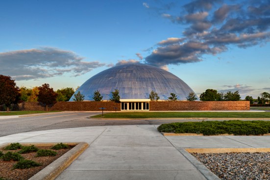 Design dome at the GM Tech Center, designed by Eero Saarinen.