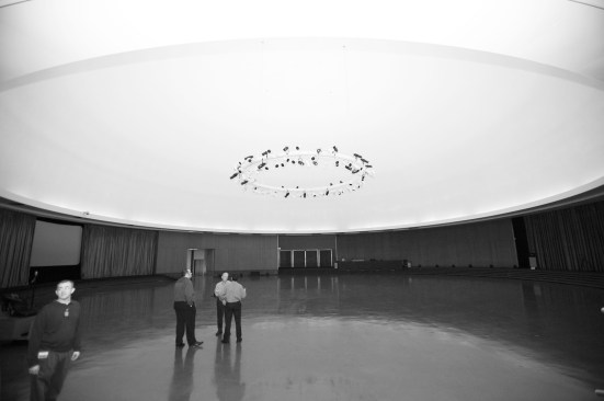 The original lighting ring in the Design Dome.