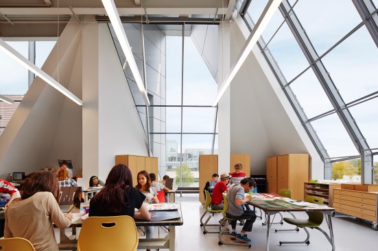 Third-floor arts classroom