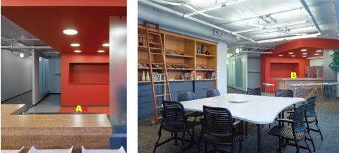 A  Marmoleum Forbo 
www.forbo-flooring.com Linoleum flooring line  Optional topshield performance coating reduces wear and maintenance needs  Variety of colors and patterns available  Can be applied to other horizontal and vertical surfaces, including tabletops and walls 
B  Countertop laminate Formica 
www.formica.com High-performance countertop surface  Dozens of pattern and color options  Varied sheet sizes to best fit an installation  Can be installed on a variety of horizontal and vertical surfaces