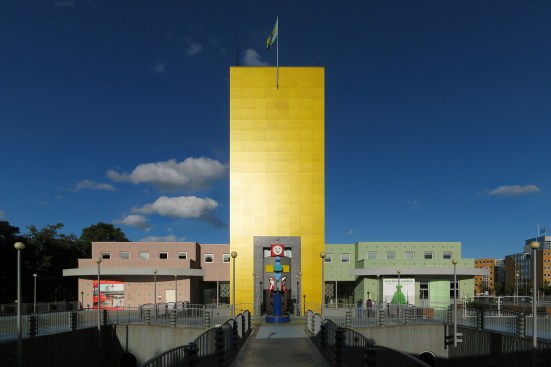 The Groninger Museum in Groningen, Netherlands.