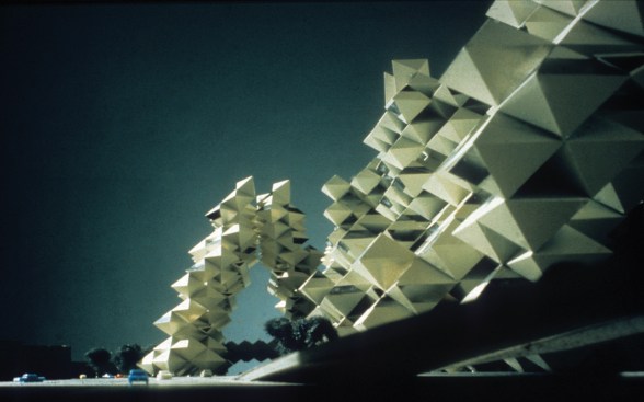 Another model from Safdie's unbuilt Habitat New York project