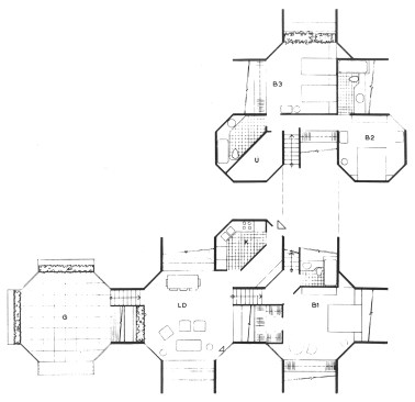 Typical unit plan from the unbuilt Habitat New York project
