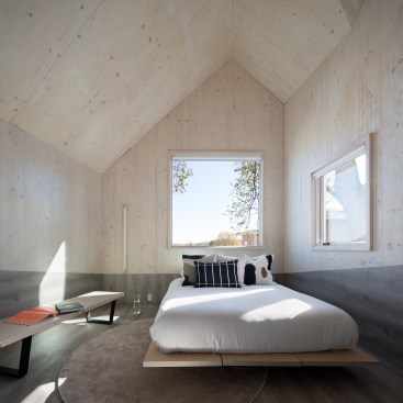 Inside Haus Gables, a second-floor bedroom