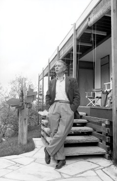 Herbert Bayer at his home on Red Mountain in Aspen, 1965
