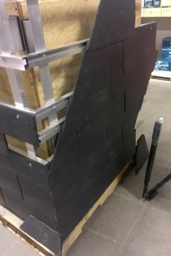 Mock-up of shingle detail at corner